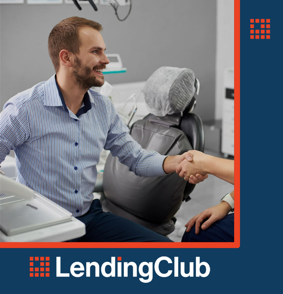 lending club patient shaking dentist hand